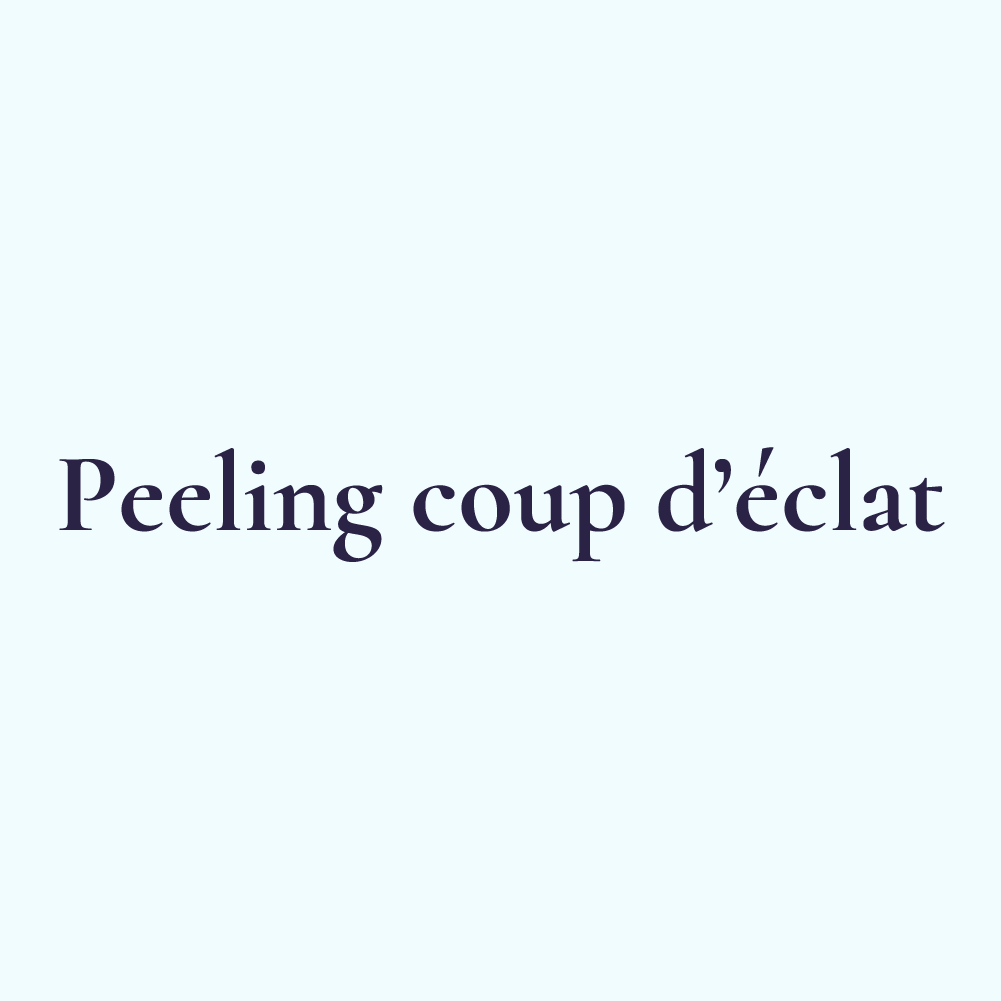 Peeling Coup d'Éclat - Redonnez de l'éclat à votre peau avec les AHA et les Antioxydants