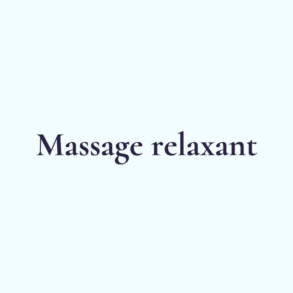 Massage relaxant - Détente pour le corps