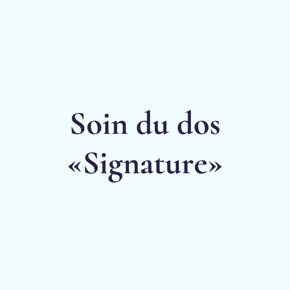 Soin du dos "Signature" - Une solution complète pour une peau revitalisée et apaisée